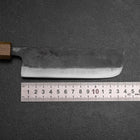 Nakiri White Steel #2 Kurouchi Yaki Urushi Griff 135mm-[Musashi]-[Japan-Küchenmesser]