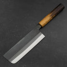 Nakiri White Steel #2 Kurouchi Yaki Urushi Griff 165mm-[Musashi]-[Japan-Küchenmesser]