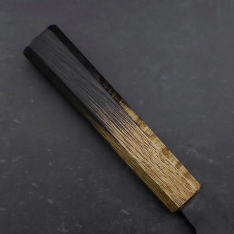 Nakiri White Steel #2 Kurouchi Yaki Urushi Griff 165mm-[Musashi]-[Japan-Küchenmesser]