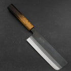 Nakiri White Steel #2 Kurouchi Yaki Urushi Griff 165mm-[Musashi]-[Japan-Küchenmesser]