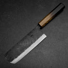 Nakiri White Steel #2 Kurouchi Yaki Urushi Griff 165mm-[Musashi]-[Japan-Küchenmesser]