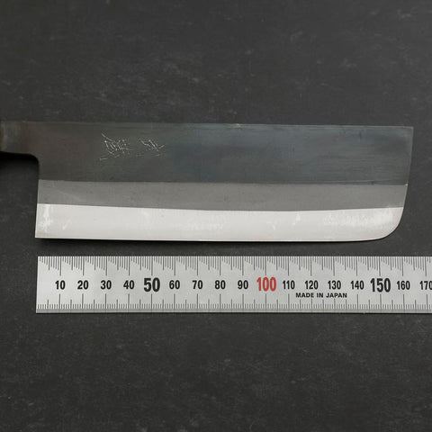 Nakiri White Steel #2 Kurouchi Yaki Urushi Handle 165mm (6.5”)-[Musashi]-[Japan-Küchenmesser]