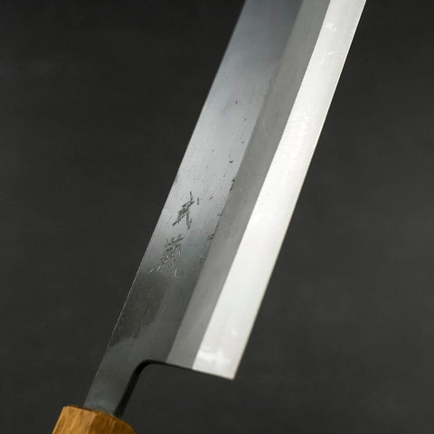 Nakiri White Steel #2 Kurouchi Yaki Urushi Handle 165mm (6.5”)-[Musashi]-[Japanese-Kitchen-Knives]