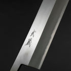 Nakiri White Steel #2 Poliert Yaki Urushi Griff 165mm-[Musashi]-[Japan-Küchenmesser]