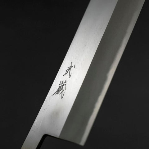 Nakiri White Steel #2 Poliert Yaki Urushi Griff 165mm-[Musashi]-[Japan-Küchenmesser]
