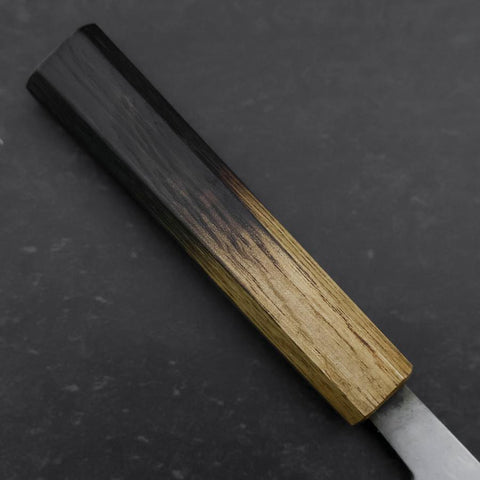 Nakiri White Steel #2 Poliert Yaki Urushi Griff 165mm-[Musashi]-[Japan-Küchenmesser]