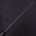 Nakiri White Steel #2 Kurouchi Chokin Sakura-Fuji Buffalo Ebony Handle 165mm-[Musashi]-[Japanese-Kitchen-Knives]