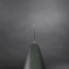Nakiri White steel #2 Kurouchi Grüner Urushi-Griff 165mm-[Musashi]-[Japan-Küchenmesser]