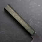 Nakiri White steel #2 Kurouchi Grüner Urushi-Griff 165mm-[Musashi]-[Japan-Küchenmesser]