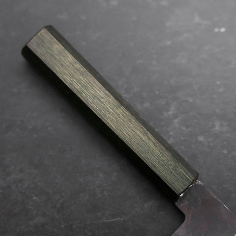 Nakiri White steel #2 Kurouchi Grüner Urushi-Griff 165mm-[Musashi]-[Japan-Küchenmesser]