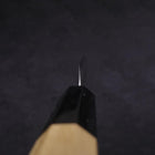 Paring White Steel #1 Polished Buffalo Magnolia Handle 80mm (3.1”)-[Musashi]-[Japan-Küchenmesser]