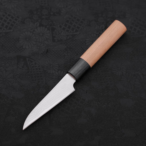 Peeling knife VG-10 Damascus Cherry Handle 90mm-[Musashi]-[Japanese-Kitchen-Knives]