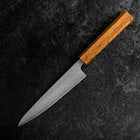 Petty 440C Nashiji Damascus Oak Handle 150mm (5.9”)-[Musashi]-[Japanese-Kitchen-Knives]