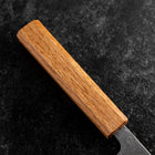 Petty 440C Nashiji Damascus Oak Handle 150mm (5.9”)-[Musashi]-[Japanese-Kitchen-Knives]