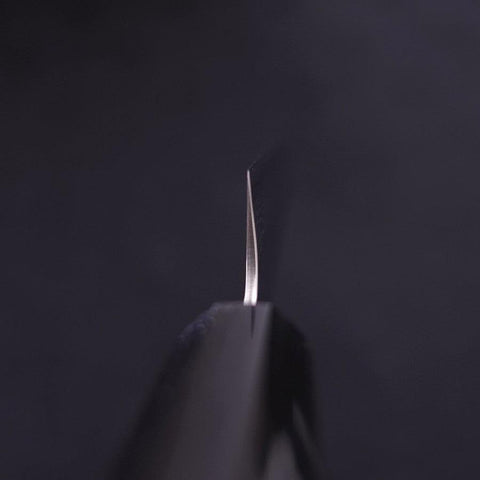Petty AUS-10 Nashiji Damast Büffelhorn und Magnolienholz Griff 135mm-[Musashi]-[Japan-Küchenmesser]