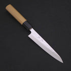 Petty AUS-10 Nashiji Damast Büffelhorn und Magnolienholz Griff 135mm-[Musashi]-[Japan-Küchenmesser]