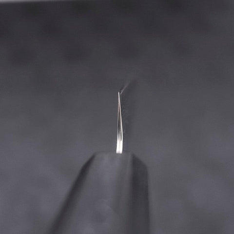 Petty AUS-10 Nashiji Damast Dunkelblauer Urushi Griff 135mm-[Musashi]-[Japan-Küchenmesser]