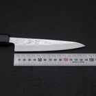 Petty AUS-10 Nashiji Damast Dunkelblauer Urushi Griff 135mm-[Musashi]-[Japan-Küchenmesser]