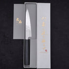 Petty AUS-10 Nashiji Damast Dunkelblauer Urushi Griff 135mm-[Musashi]-[Japan-Küchenmesser]