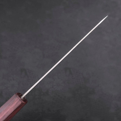 Petty AUS-10 Nashiji Damast Lila Urushi Griff 135mm-[Musashi]-[Japan-Küchenmesser]