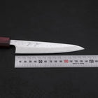 Petty AUS-10 Nashiji Damast Lila Urushi Griff 135mm-[Musashi]-[Japan-Küchenmesser]