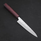 Petty AUS-10 Nashiji Damast Lila Urushi Griff 135mm-[Musashi]-[Japan-Küchenmesser]