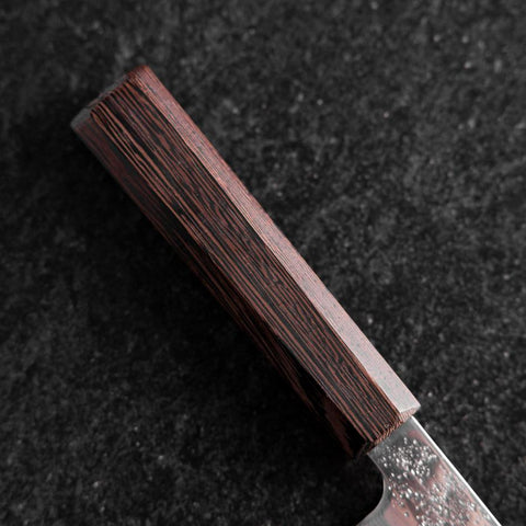 Petty AUS-10 Nashiji Damast Wenge Griff 135mm-[Musashi]-[Japan-Küchenmesser]