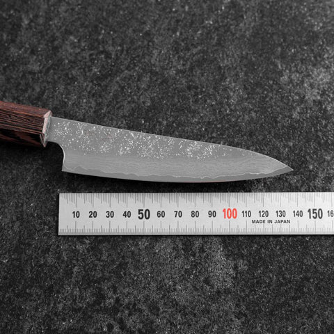 Petty AUS-10 Nashiji Damast Wenge Griff 135mm-[Musashi]-[Japan-Küchenmesser]
