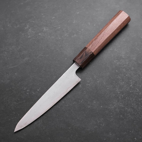 Petty AUS-10 Poliert Nashiji Damast Walnussholz Griff 135mm-[Musashi]-[Japan-Küchenmesser]