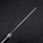 Petty AUS-10 Tsuchime Damast Schwarzer Westlicher Griff 135mm-[Musashi]-[Japan-Küchenmesser]