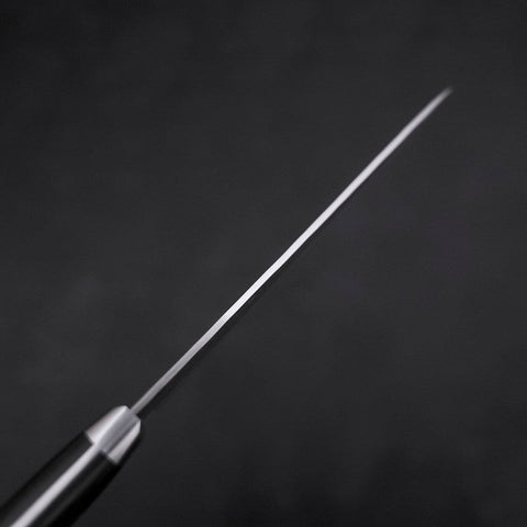 Petty AUS-10 Tsuchime Damast Schwarzer Westlicher Griff 135mm-[Musashi]-[Japan-Küchenmesser]