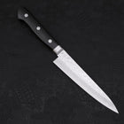 Petty AUS-10 Tsuchime Damast Schwarzer Westlicher Griff 135mm-[Musashi]-[Japan-Küchenmesser]