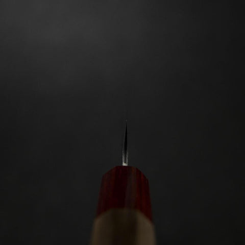 Petty AUS-10 Tsuchime Damast Walnussholz Griff 135mm-[Musashi]-[Japan-Küchenmesser]