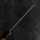 Petty AUS-10 Tsuchime Damascus Walnut Handle 150mm (5.9”)-[Musashi]-[Japanese-Kitchen-Knives]