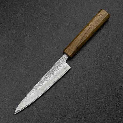 Petty AUS-10 Tsuchime Damast Yaki Urushi Griff 135mm-[Musashi]-[Japan-Küchenmesser]
