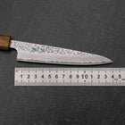 Petty AUS-10 Tsuchime Damast Yaki Urushi Griff 135mm-[Musashi]-[Japan-Küchenmesser]