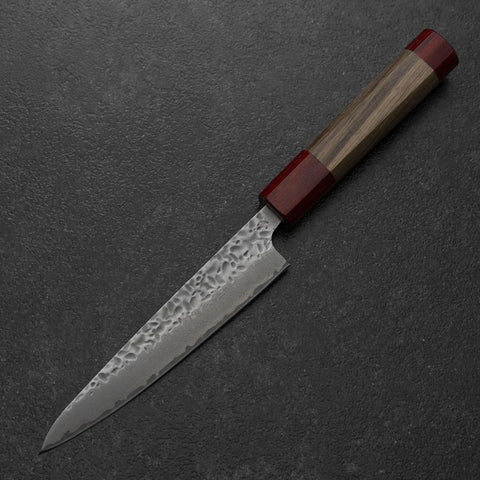 Petty AUS-10 Tsuchime Walnut Handle 135mm (5.3”)-[Musashi]-[Japan-Küchenmesser]