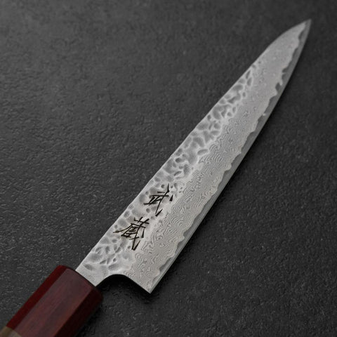 Petty AUS-10 Tsuchime Walnut Handle 135mm (5.3”)-[Musashi]-[Japan-Küchenmesser]