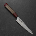 Petty AUS-10 Tsuchime Walnut Handle 135mm (5.3”)-[Musashi]-[Japan-Küchenmesser]