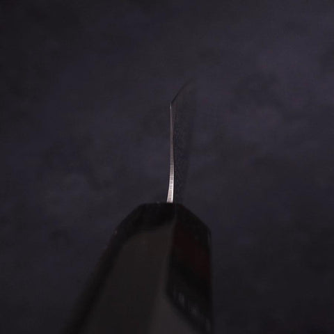 Petty AUS-10 Wellen-Nickel Damast Büffelhorn und Magnolienholz Griff 135mm-[Musashi]-[Japan-Küchenmesser]