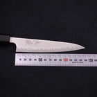 Petty AUS-10 Wellen-Nickel Damast Büffelhorn und Magnolienholz Griff 135mm-[Musashi]-[Japan-Küchenmesser]