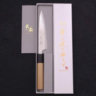Petty AUS-10 Wellen-Nickel Damast Büffelhorn und Magnolienholz Griff 135mm-[Musashi]-[Japan-Küchenmesser]