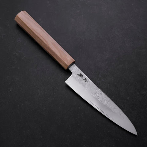 Petty AUS-8 Nashiji Olive Handle 120mm (4.7”)-[Musashi]-[Japan-Küchenmesser]