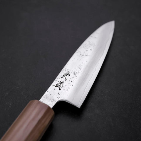 Petty AUS-8 Nashiji Olive Handle 90mm (3.5”)-[Musashi]-[Japan-Küchenmesser]