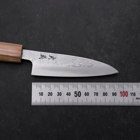 Petty AUS-8 Nashiji Olive Handle 90mm (3.5”)-[Musashi]-[Japan-Küchenmesser]