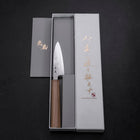 Petty AUS-8 Nashiji Olive Handle 90mm (3.5”)-[Musashi]-[Japan-Küchenmesser]