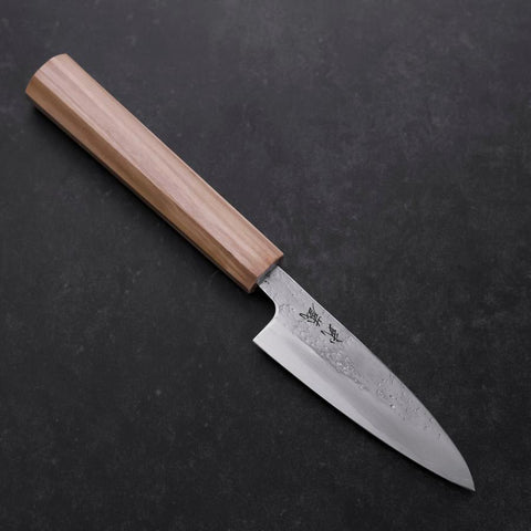 Petty AUS-8 Nashiji Olive Handle 90mm (3.5”)-[Musashi]-[Japan-Küchenmesser]