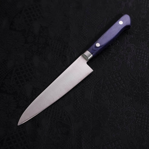 Petty AUS-8 Poliert Blauer Westlicher Griff 130mm-[Musashi]-[Japan-Küchenmesser]