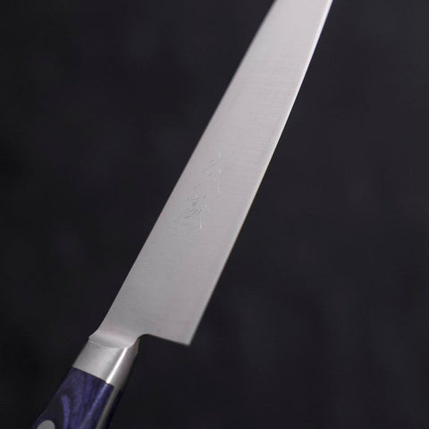 Petty AUS-8 Poliert Blauer Westlicher Griff 130mm-[Musashi]-[Japan-Küchenmesser]