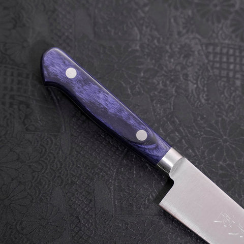 Petty AUS-8 Poliert Blauer Westlicher Griff 130mm-[Musashi]-[Japan-Küchenmesser]